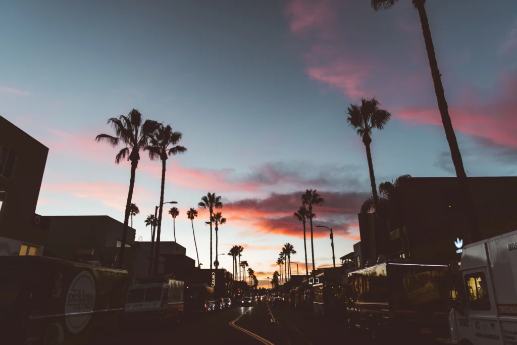 This image displays Los Angeles street during sunset.

In article about the most iconic rock venues, 
must visit rock music live venues around the world.