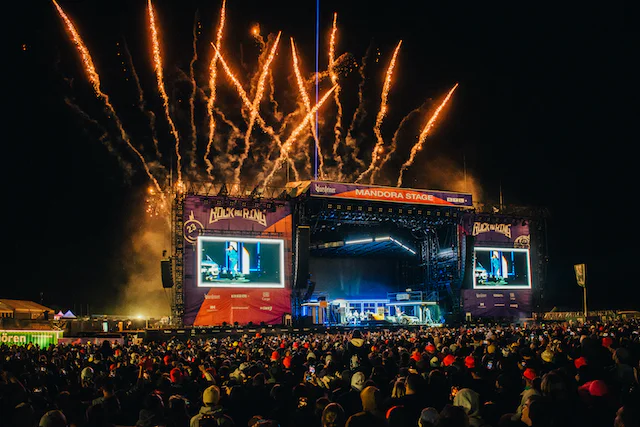 This image displays a stage and the festival audience at Rock am Ring festival.

In article about the best tips to enjoy a metal festival alone and how to find like-minded company and friends at a festival.