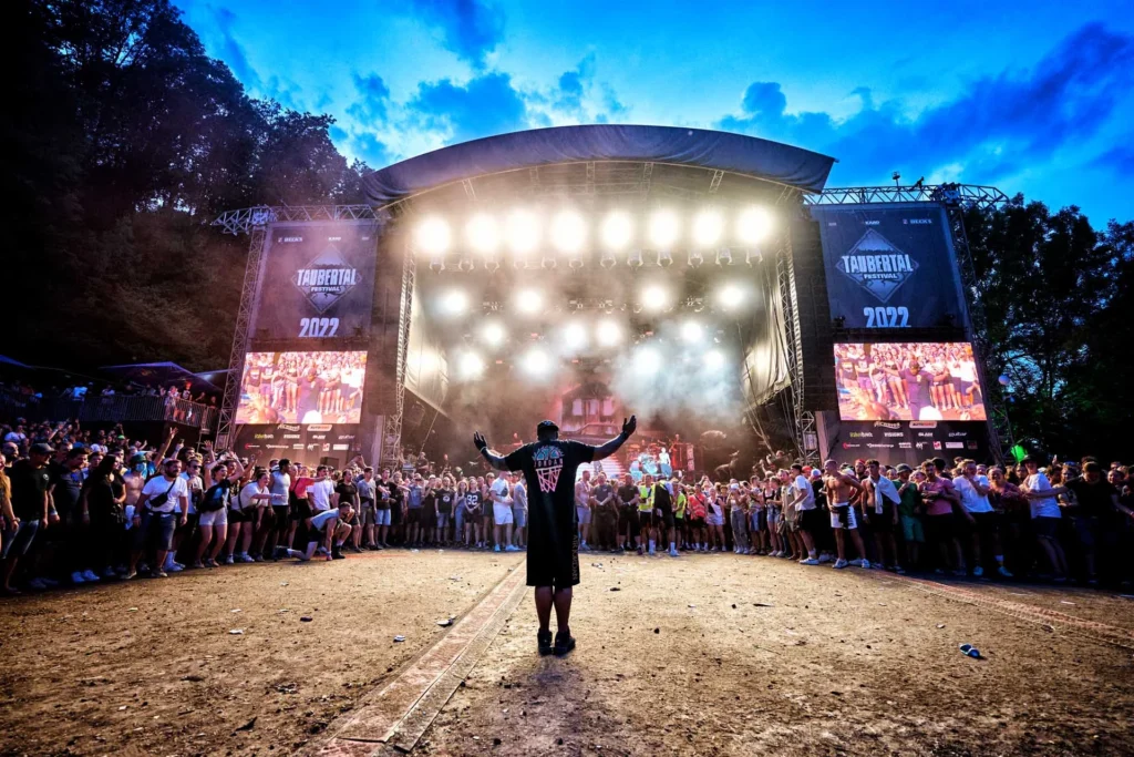 This image displays Taubertal festival in Germany.

In article: the best rock and metal festivals in Germany