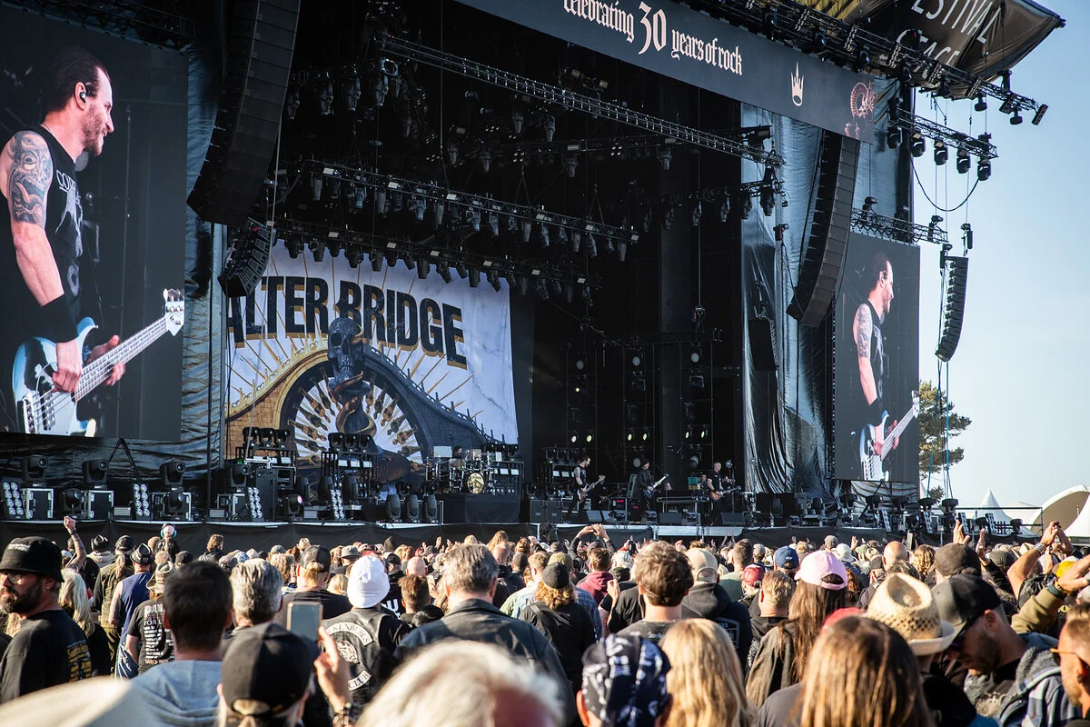 This image displays Alter Bridge at Sweden Rock Festival 2023. in article: best rock and metal festivals in Sweden.