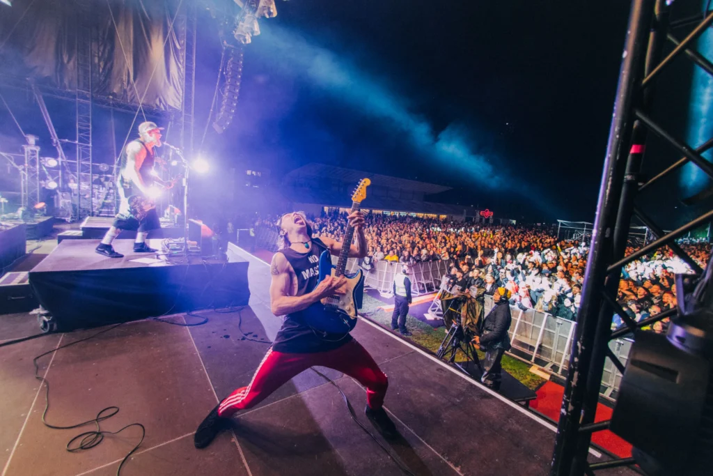 This image displays stage and people at kuopio rock festival, kuopio, finland.

in article: best rock and metal festivals in finland. best rock and metal festivals europe 2024.